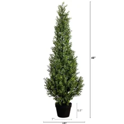 UV-Resistant Artificial Boxwood Topiary Tree