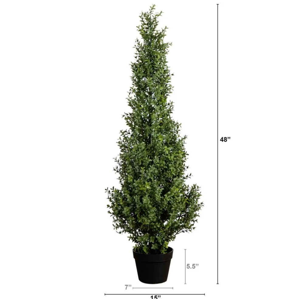 UV-Resistant Artificial Boxwood Topiary Tree