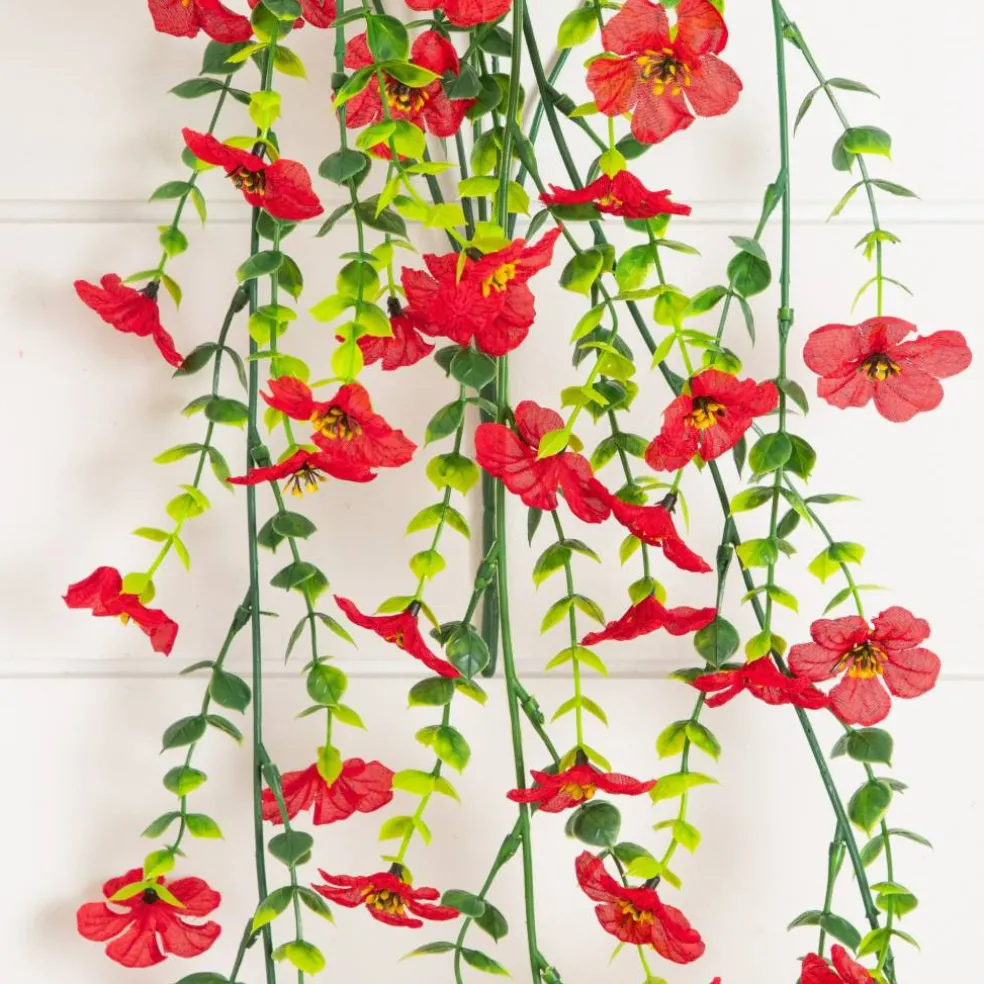 30" UV Resistant Artificial Daisy Hanging Bushes, 6ct.