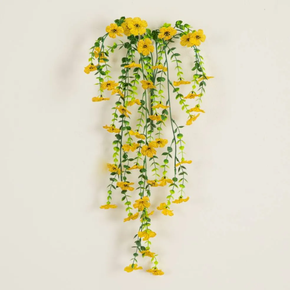 30" UV Resistant Artificial Daisy Hanging Bushes, 6ct.