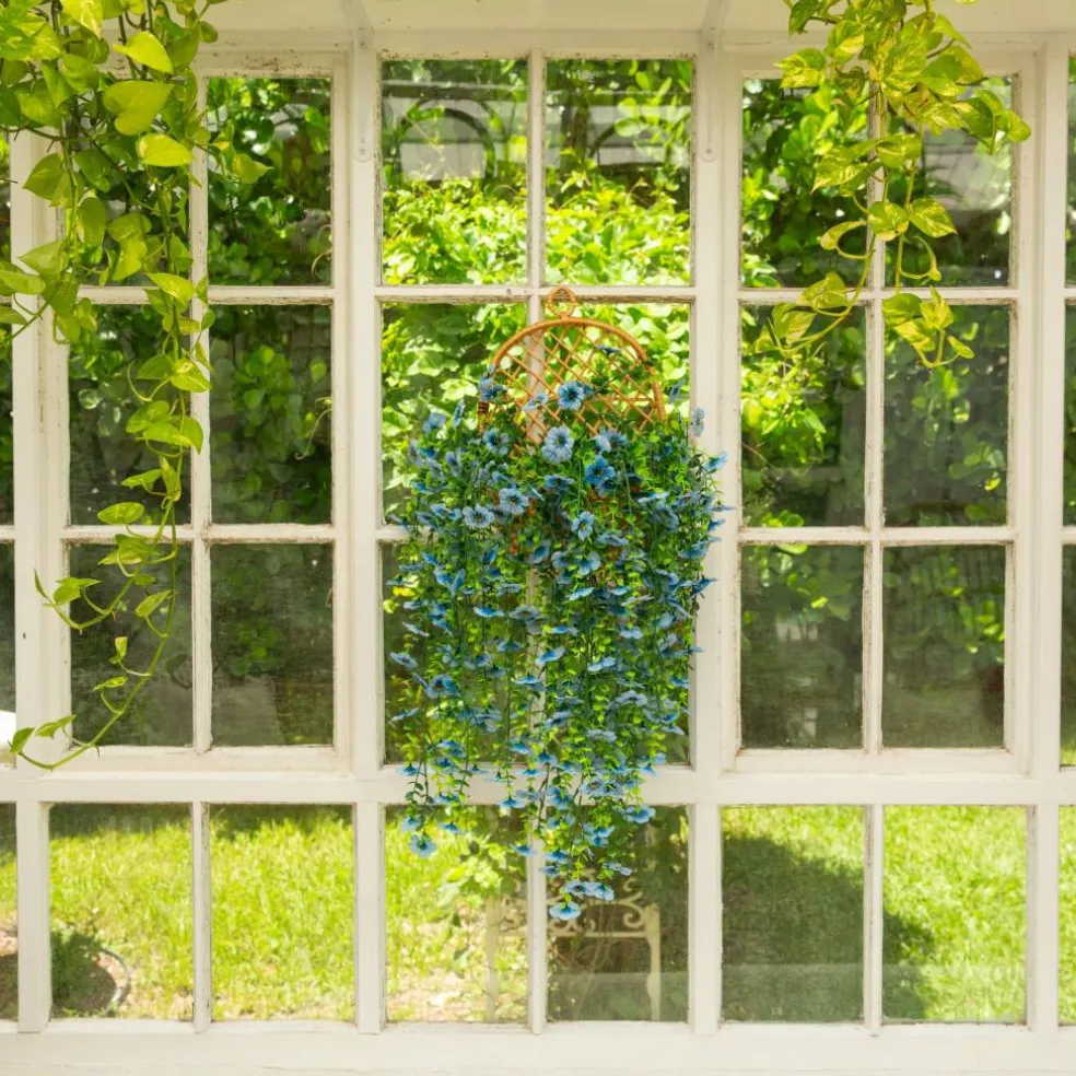 30" UV Resistant Artificial Daisy Hanging Bushes, 6ct.