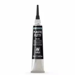 Vallejo - Plastic Putty 20 ml (0.67 fl.oz.) | White, Opaque, Consistent Finish