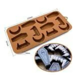 Vampire Fang & Coffin Chocolate Mold | Halloween Candy Mold Assortment