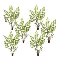37" Varigated Fern Bundles with Sprout Accents, 6ct.