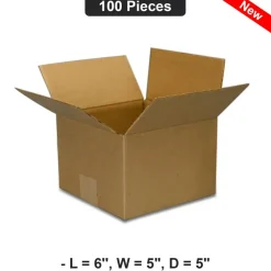 Versatile Packaging Solution 6"x5"x5" Boxes