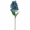 Vickerman 34" Artificial Aqua Blue Cone Hydrangea Spray. 2 Stems In A Bag.