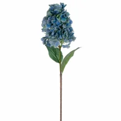 Vickerman 34" Artificial Aqua Blue Cone Hydrangea Spray. 2 Stems In A Bag.