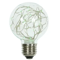Vickerman 25 Light Green Twinkle G95 Fairy Light Bulb E26
