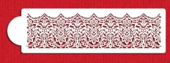 Victorian Lace Cake Stencil Border | C741 by Designer Stencils | Cake Decorating Tools |
