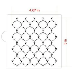 Victoria Scroll Cookie and Craft Stencil | CM214 by Designer Stencils | Cookie Decorating Tools |