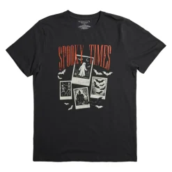 Vintage Black Spooky Times Adult T-Shirt