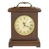 Vintage Mantel Clock with Hidden Safe, Silent Non-Ticking Wooden Desk Clock