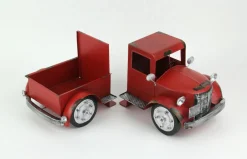 Vintage Pickup Truck Weathered Finish Metal Bookends