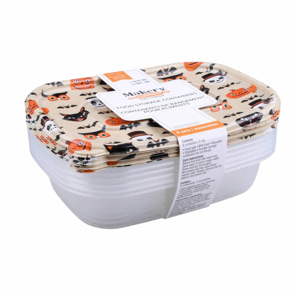 Vintage Spirits Food Storage Containers, 6ct. by Makery™