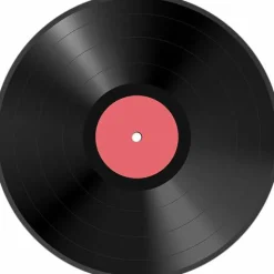 Vinyl Record Edible Cake Topper- 1/4 Sheet