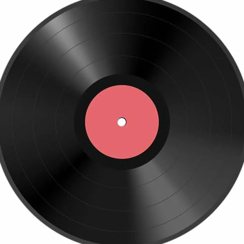 Vinyl Record Edible Cake Topper- 1/4 Sheet
