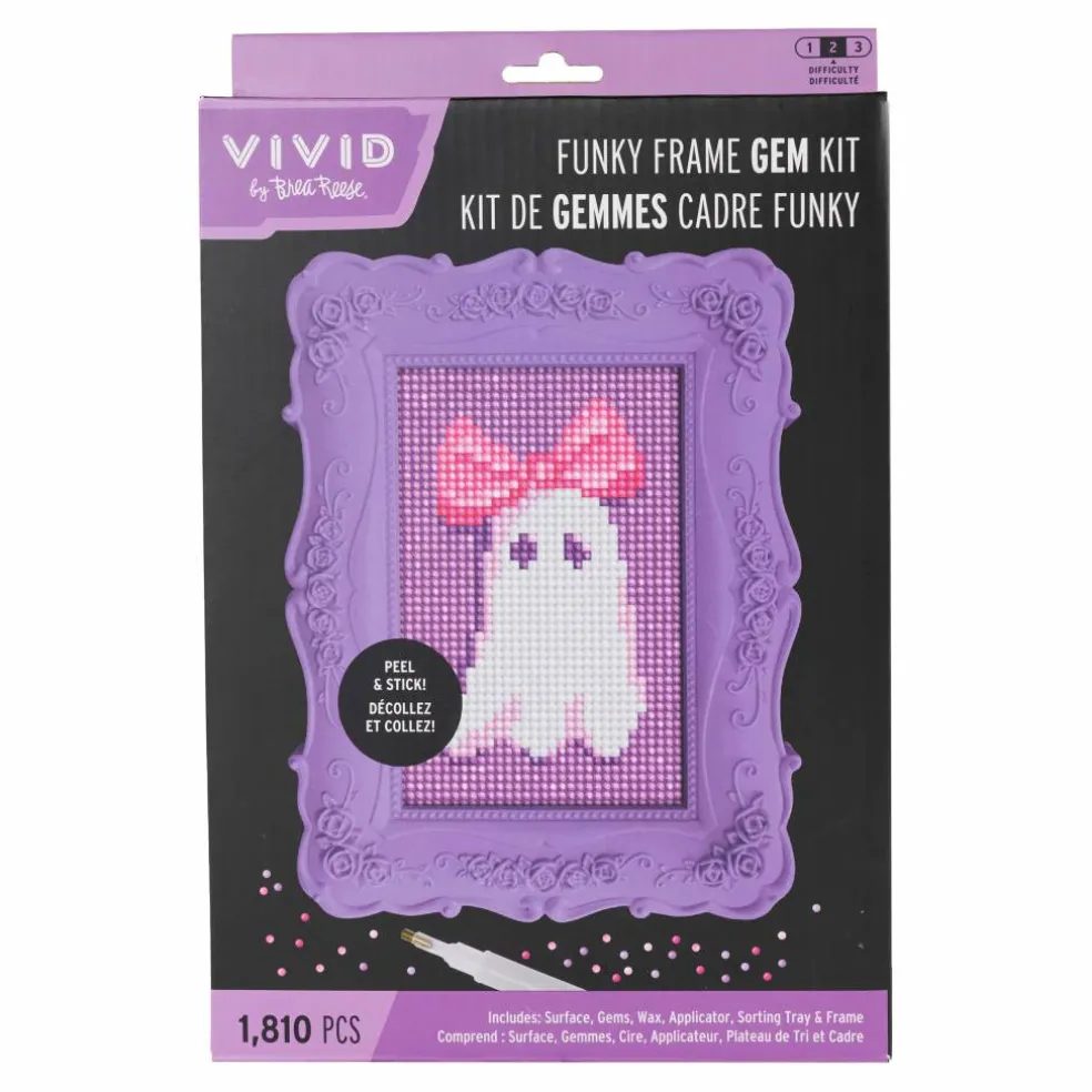 VIVID by Brea Reese® Cutie Ghost Funky Frame Gem Art Kit