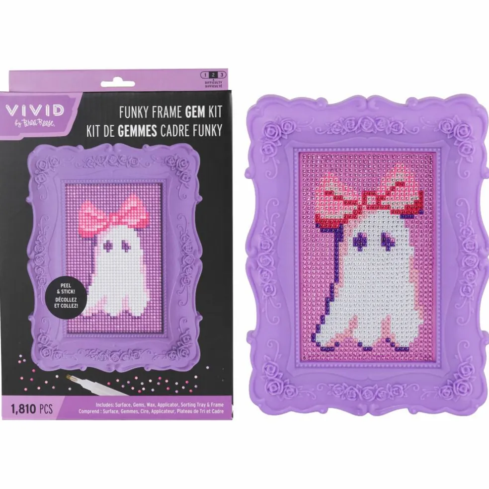 VIVID by Brea Reese® Cutie Ghost Funky Frame Gem Art Kit