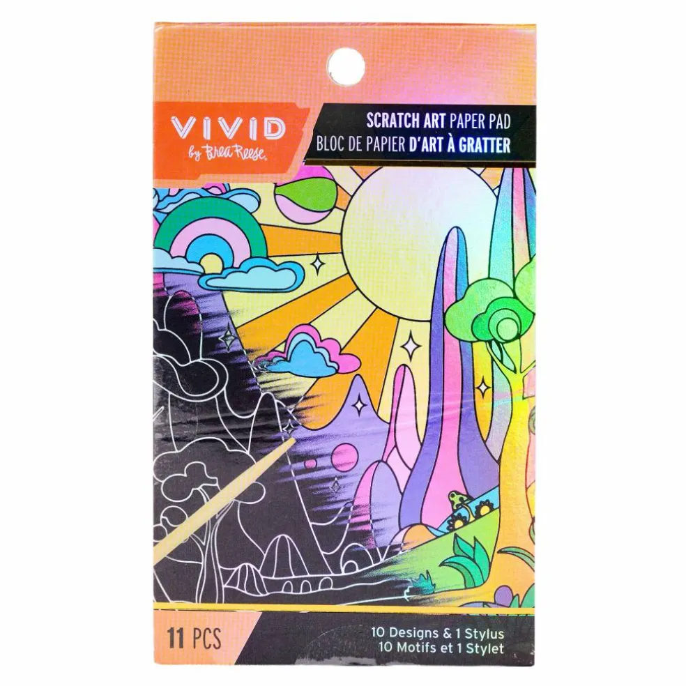 Vivid by Brea Reese® Funkyscape Mini Scratch Art Paper Pad