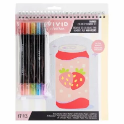 Vivid by Brea Reese® Glitter Color-by-Number Marker Kit