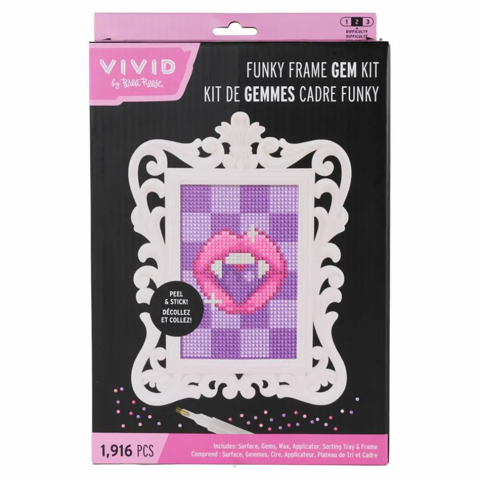 VIVID by Brea Reese® Vampire Teeth Funky Frame Gem Art Kit