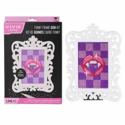 VIVID by Brea Reese® Vampire Teeth Funky Frame Gem Art Kit