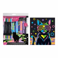 Vivid by Brea Reese® Velvet Color-by-Number Marker Kit