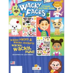 Wacky Faces Sticker Picture Book