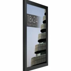 WallsThatSpeak Vertically or Horizontally Hanging Black Picture Frame, 6ct.