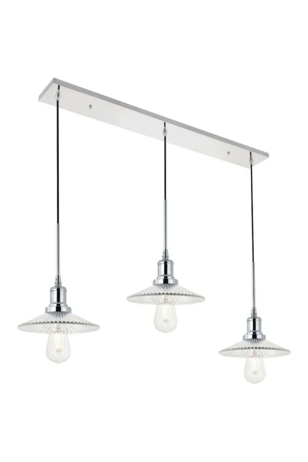 Waltz 3 light chrome Pendant