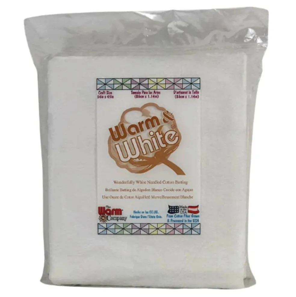Warm & White® 34" x 45" Pre-Cut Craft Cotton Batting