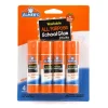 Washable School Glue Sticks, All Purpose, 4-Pack