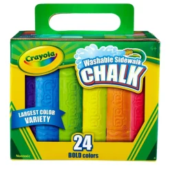 Washable Sidewalk Chalk, 24 Colors