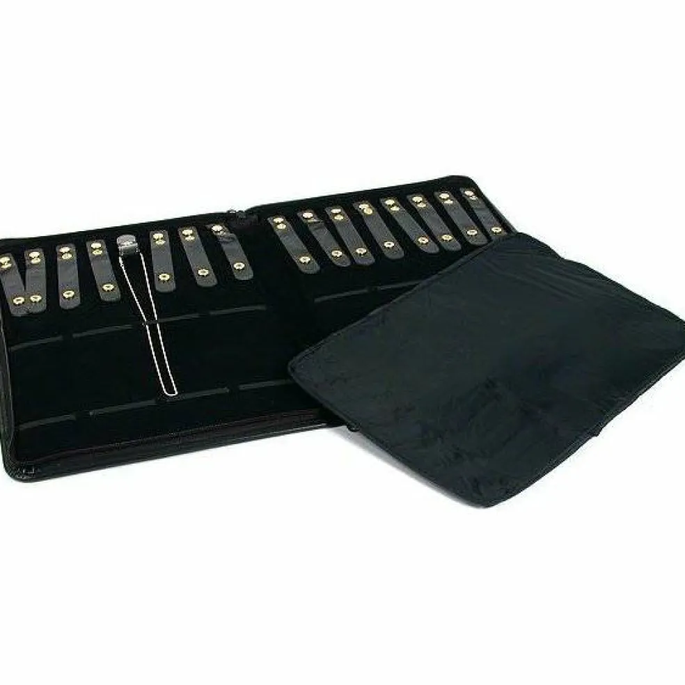 2 Watch Bracelet Chain Display Zipper Travel Folder