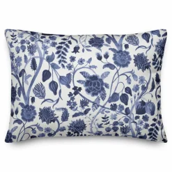 Watercolor Floral Throw Pillow 14" x 20"