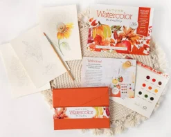 Watercolor the Easy Way Paint-Your-Own Watercolor Cards Autumn: Notecard Paint Kit with Paint and Brush Included