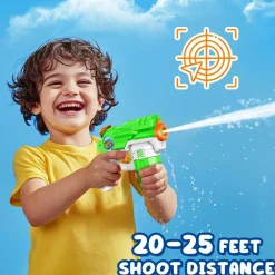 Water Guns for Kids Adults, 6 Pack Squirt Guns Soaker Blaster 220CC Capacity Long Range Super Water Gun Pistols for Boys Girls Toddlers Swimming Pool Water Toys (6)