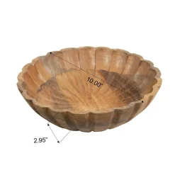 Wavy Mango Wood Bowl by Ashland®