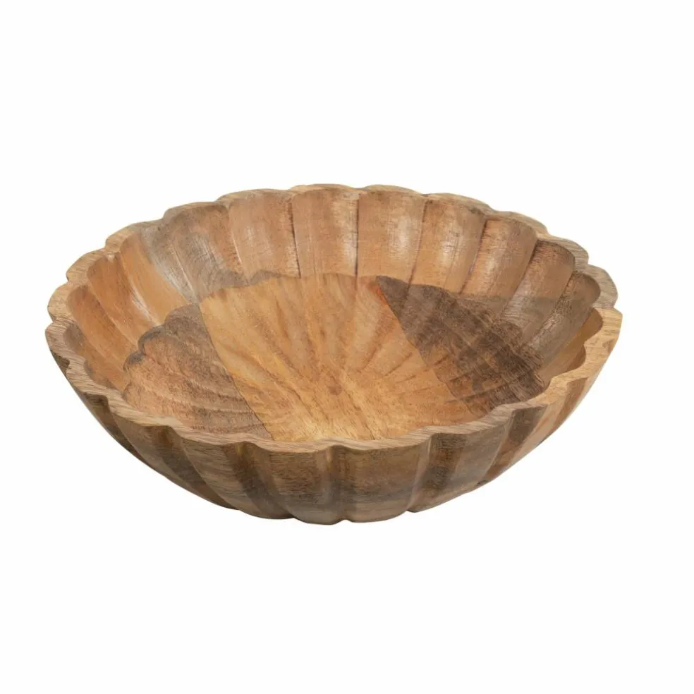 Wavy Mango Wood Bowl by Ashland®