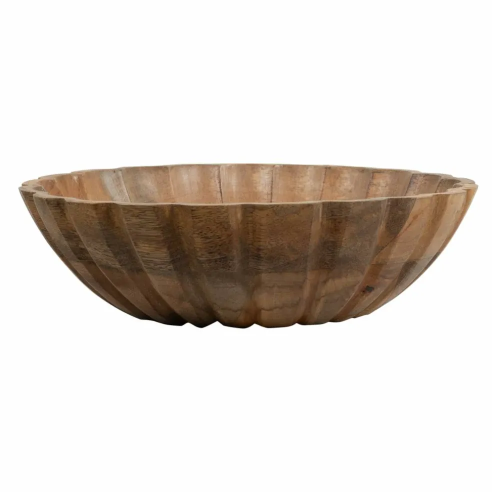 Wavy Mango Wood Bowl by Ashland®