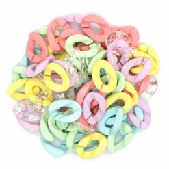 Wavy Pastel Plastic Chain Links by Creatology™