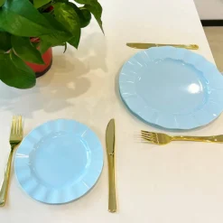 7" & 10" Wavy Rim Plastic Plates, 40ct. by Celebrate It®