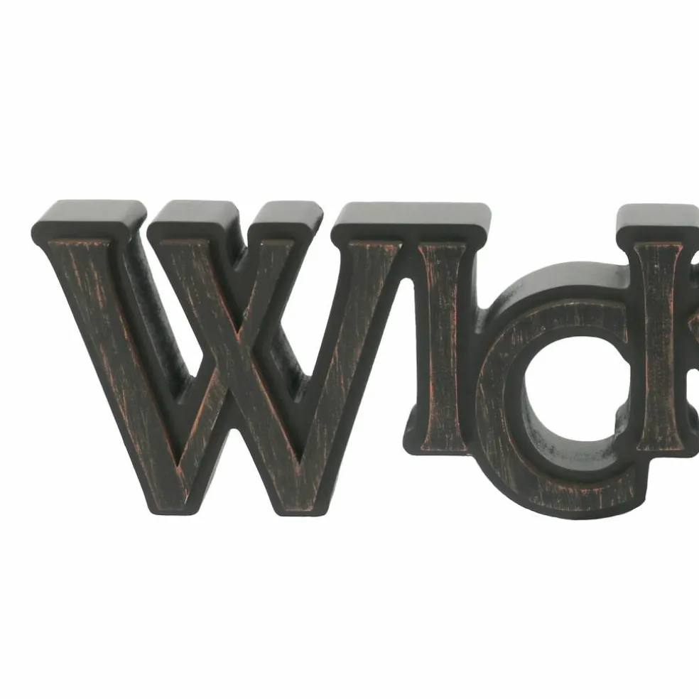 12.75" Weathered Black Wicked Cutout Tabletop Décor by Ashland®
