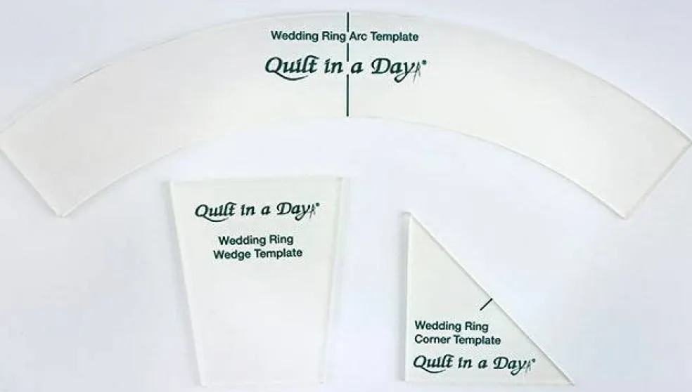 Wedding Ring Template Set by Quilt in a Day