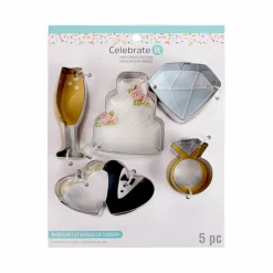 Wedding Stainless Steel Mini Cookie Cutter Set by Celebrate It®