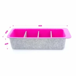 Welaxy Felt Adjustable 4 Slot Drawer Organizer Bin