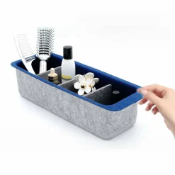 Welaxy Felt Adjustable 4 Slot Drawer Organizer Bin