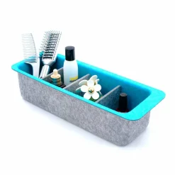 Welaxy Felt Adjustable 4 Slot Drawer Organizer Bin