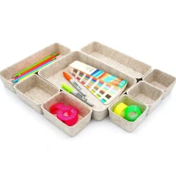 Welaxy Felt 8 Piece Drawer Organizer Tray Set