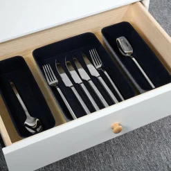 Welaxy Felt 8 Piece Drawer Organizer Tray Set